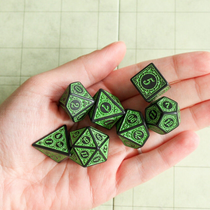 Green Zoltar Dice Set - Image 5