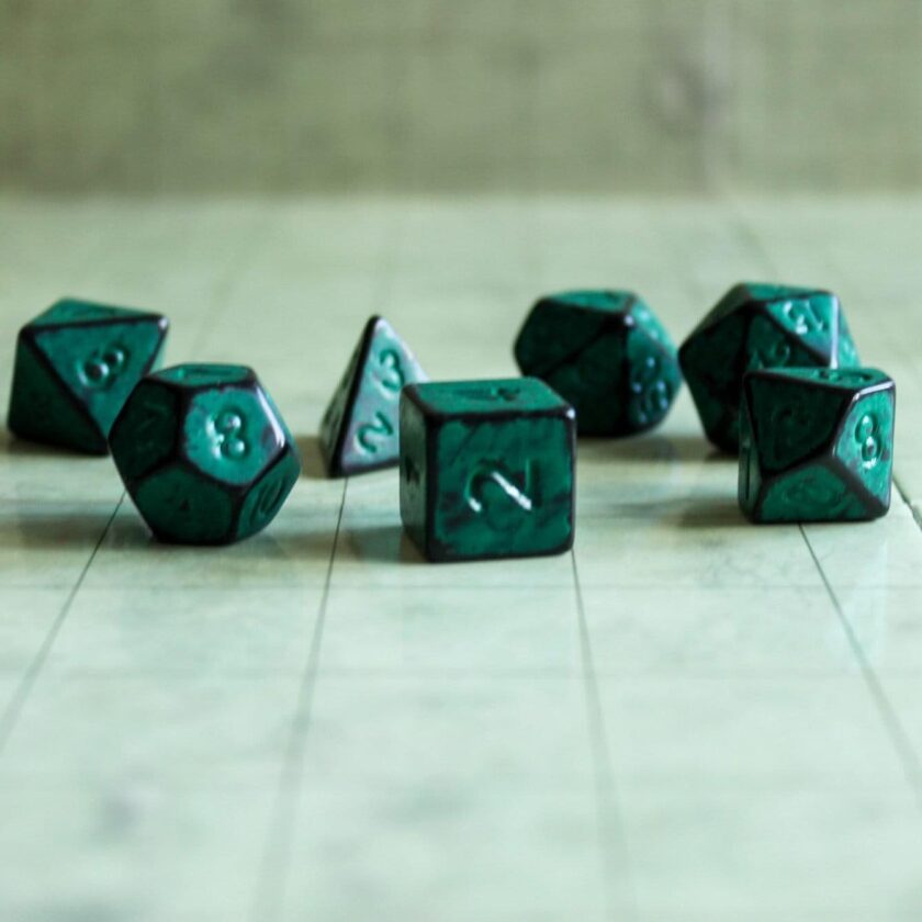 Archaic Dark Green Dice Set