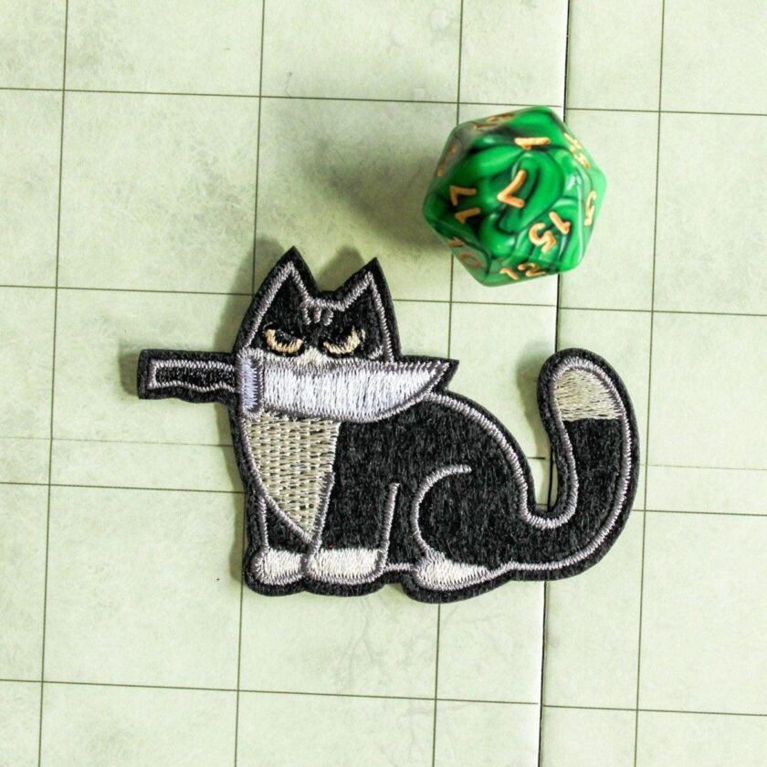 Mystery Dagger Cat Patch - Image 2