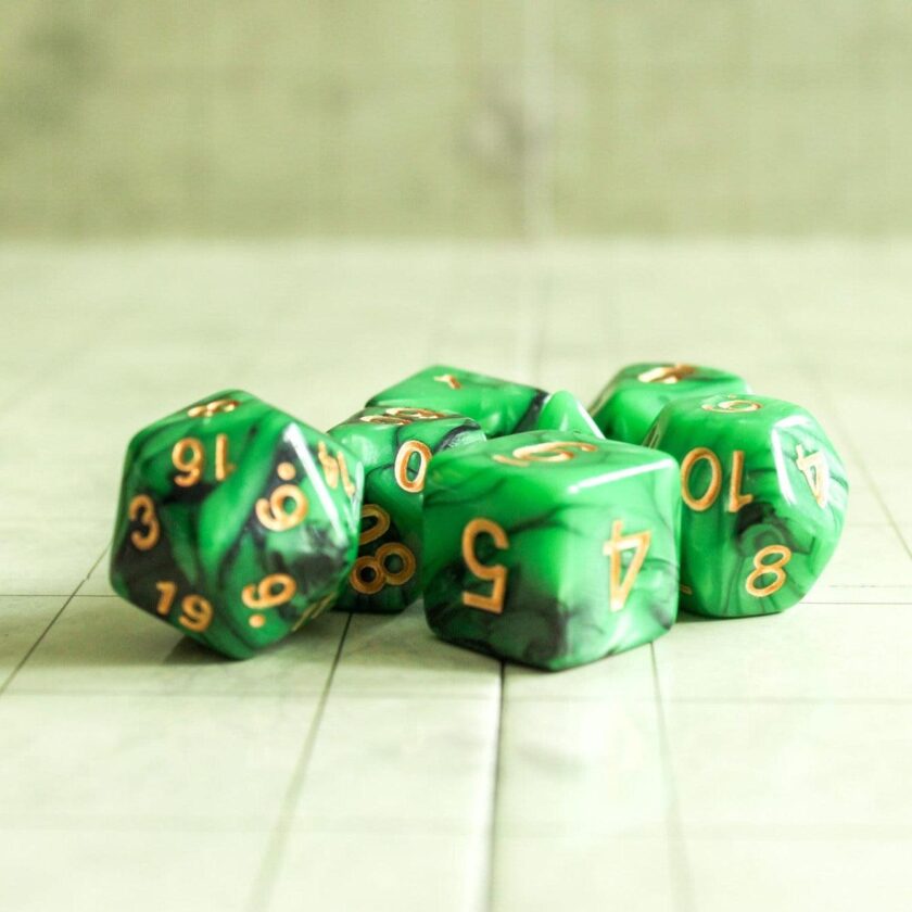 Green Slush Dice Set - Image 2