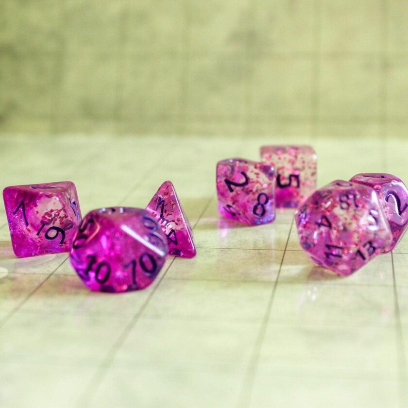 Purple Glint Dice Set