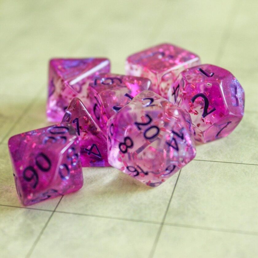 Purple Glint Dice Set - Image 5