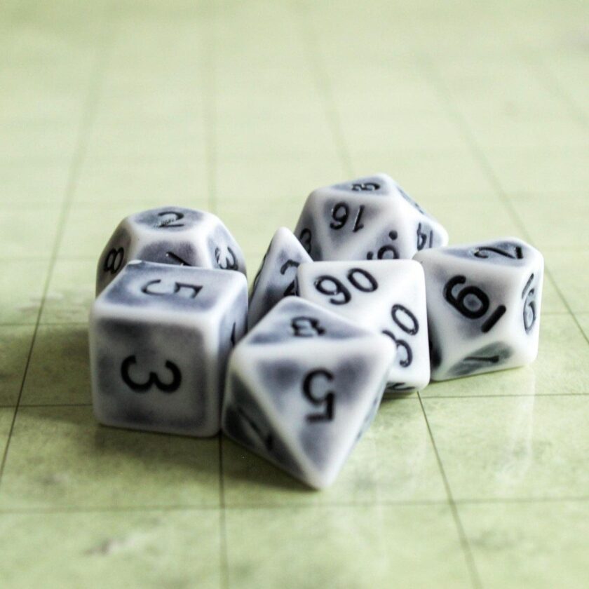 Archaic Grey Dice Set - Image 2