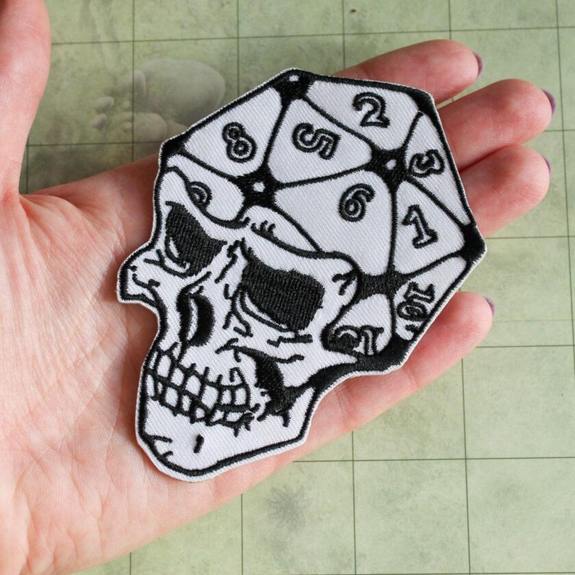 D20 Dice Skull Patch - Image 3