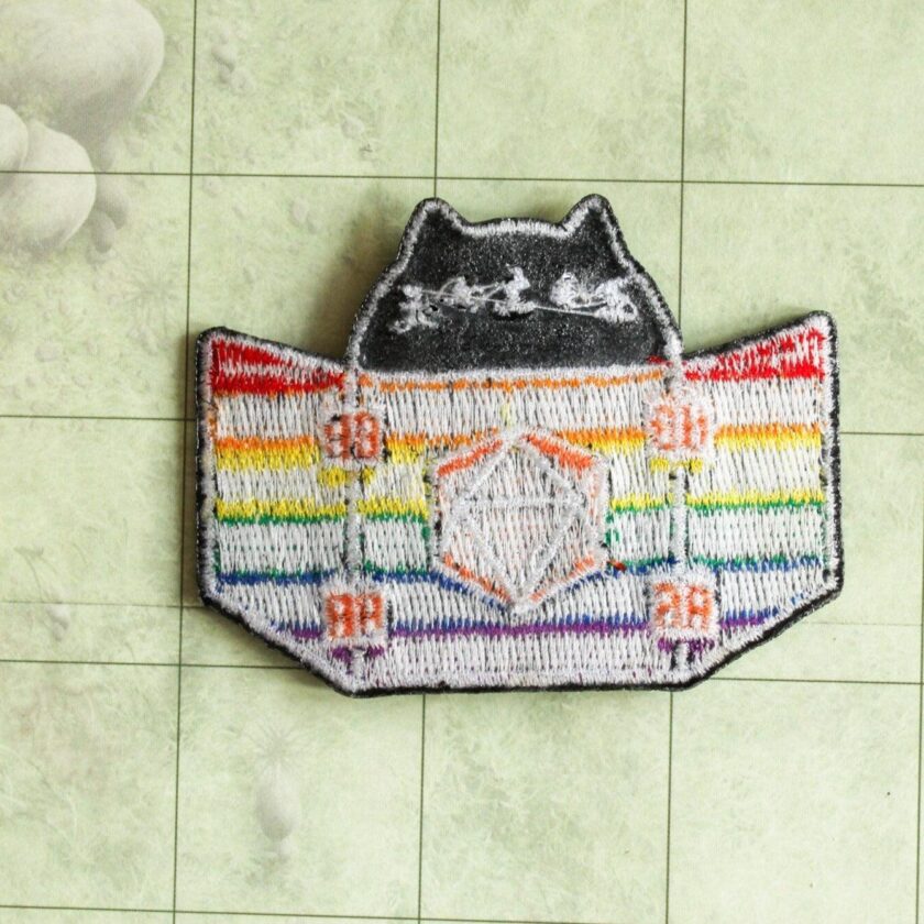 Dungeon Meowster Rainbow Flag Pride Patch - Image 4