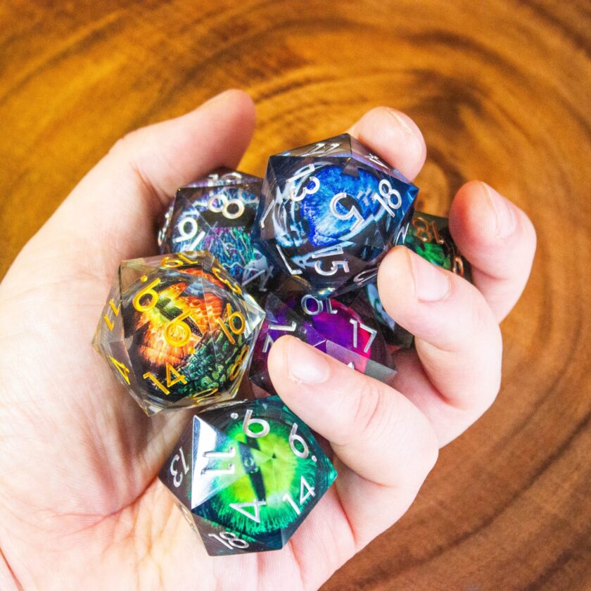 D20 Dice Liquid Core Chunky