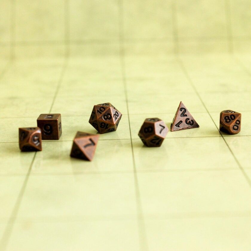 Bronze Small Mini dice