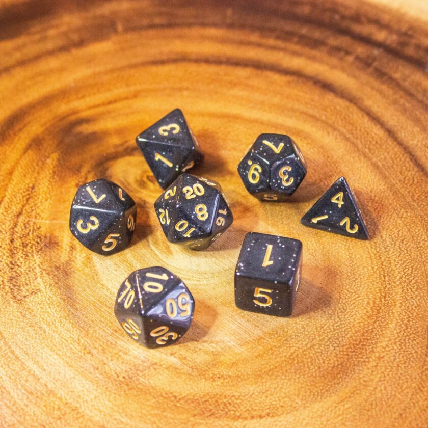 Black Shimmer Dice - Image 6