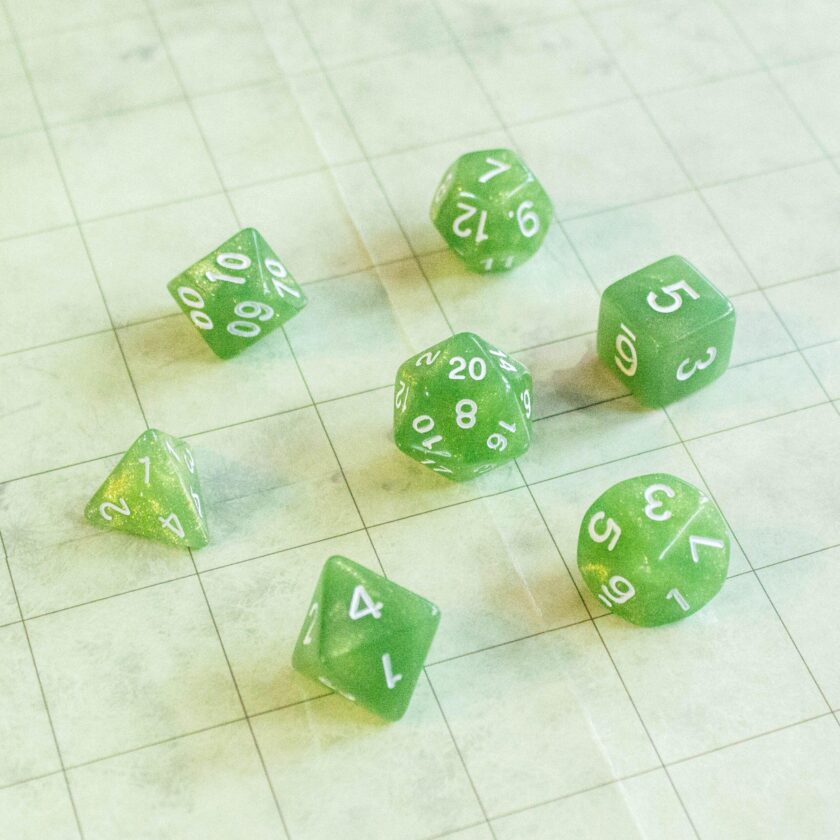 Green Shimmer Dice - Image 3