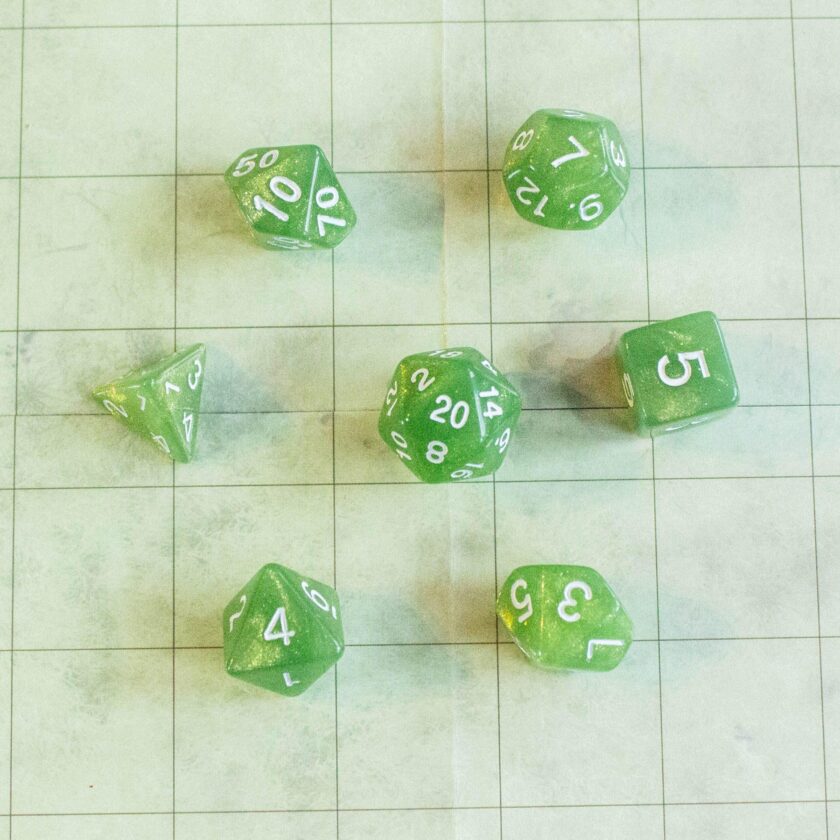 Green Shimmer Dice - Image 2