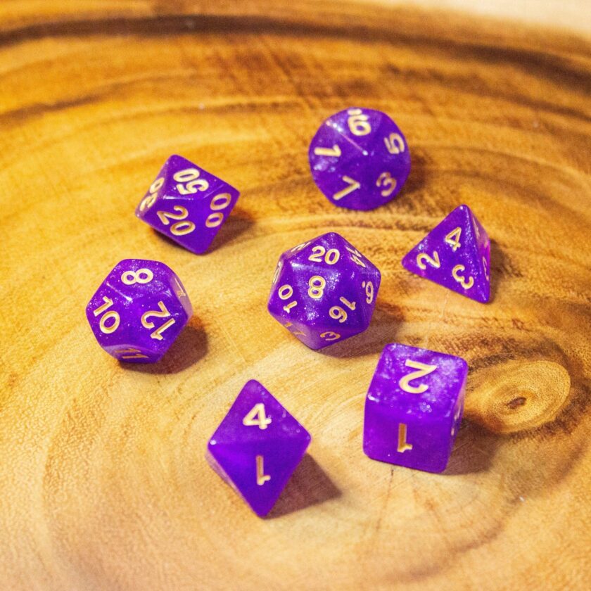 Purple Magenta Shimmer Dice - Image 4