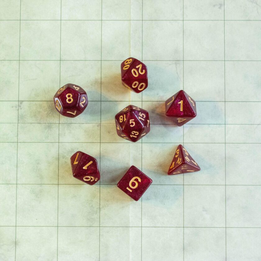 Red Shimmer Dice - Image 2