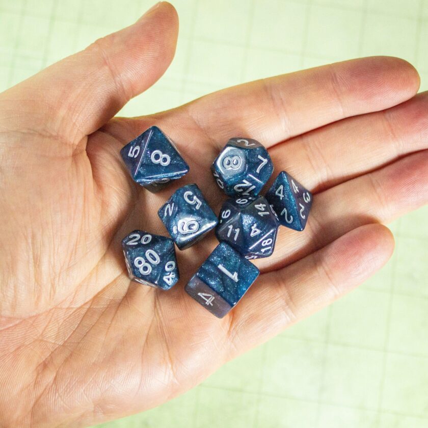 Blue Abyss Shimmer Dice - Image 5