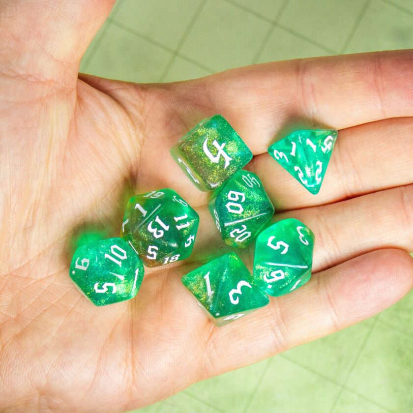 Forest Green Fog Dice - Image 3