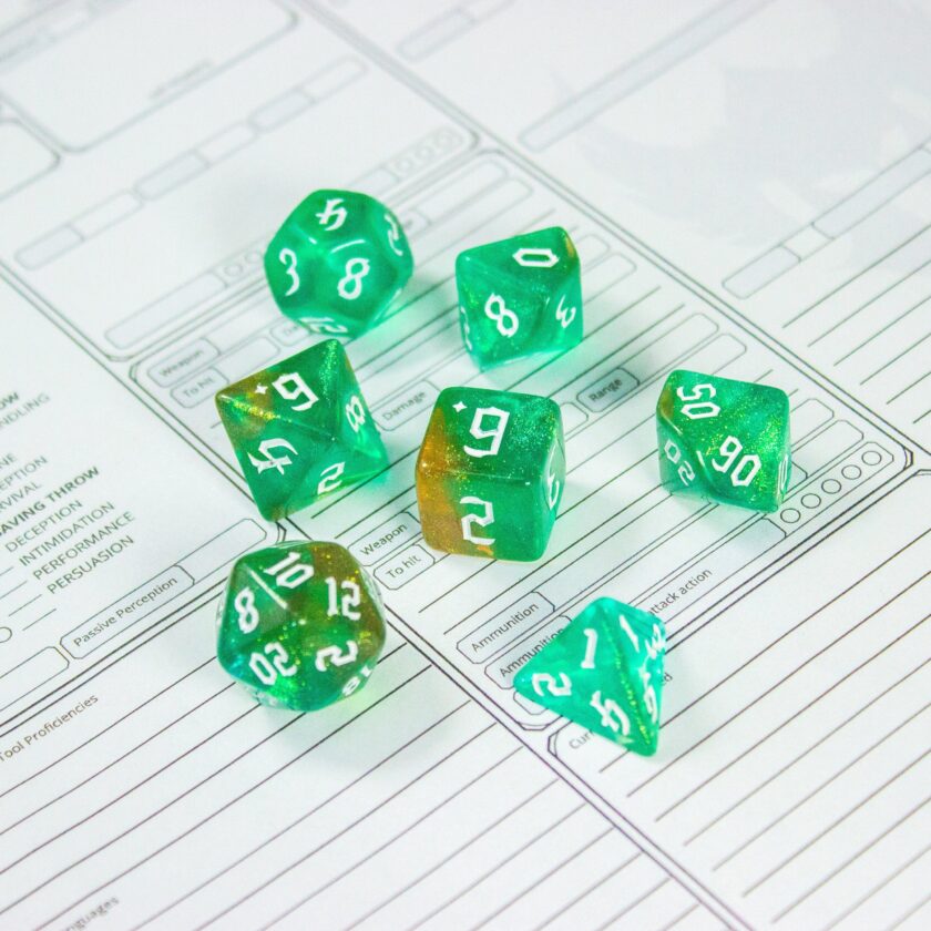 Forest Green Fog Dice - Image 6