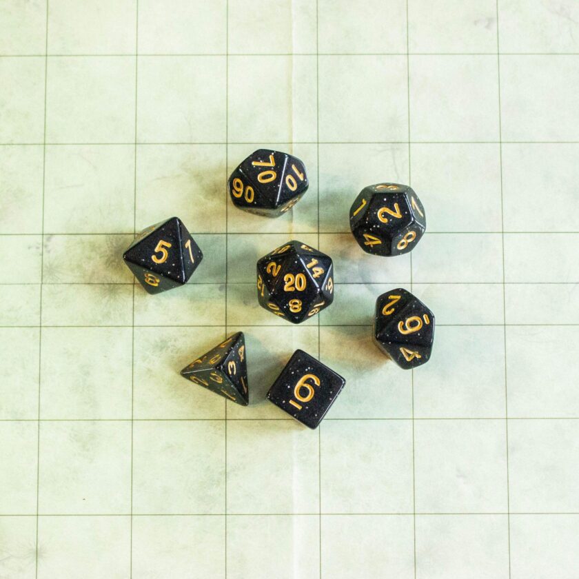 Black Shimmer Dice - Image 2