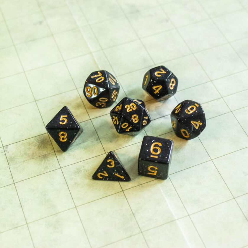 Black Shimmer Dice - Image 4