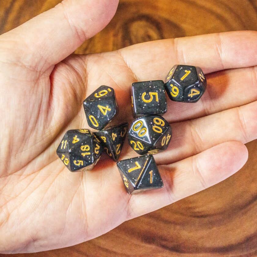 Black Shimmer Dice - Image 5