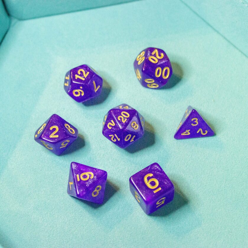 Purple Magenta Shimmer Dice - Image 3