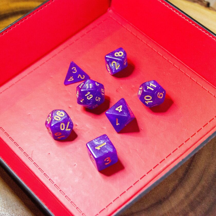 Purple Magenta Shimmer Dice - Image 5