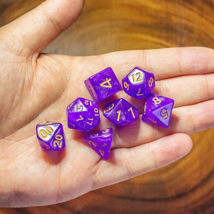 Purple Magenta Shimmer Dice - Image 7