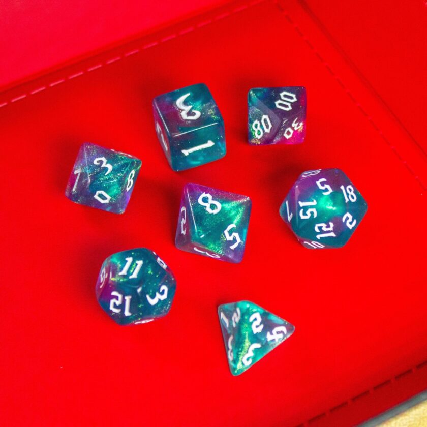 Blue and Purple Fog Dice