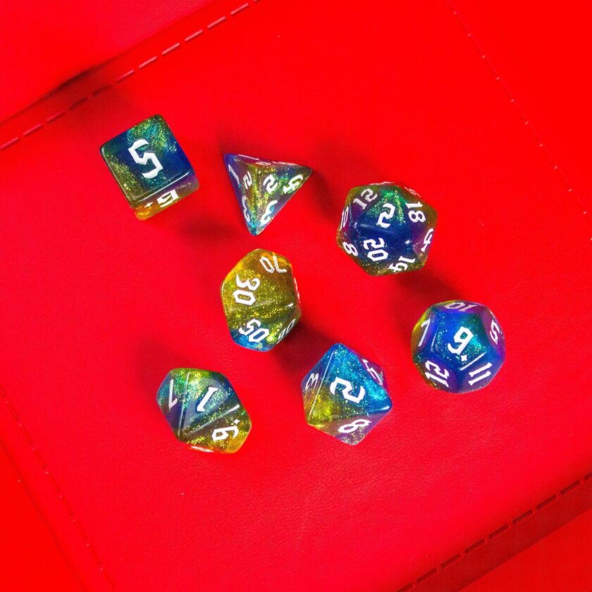 Blue and Yellow Fog Dice - Image 7