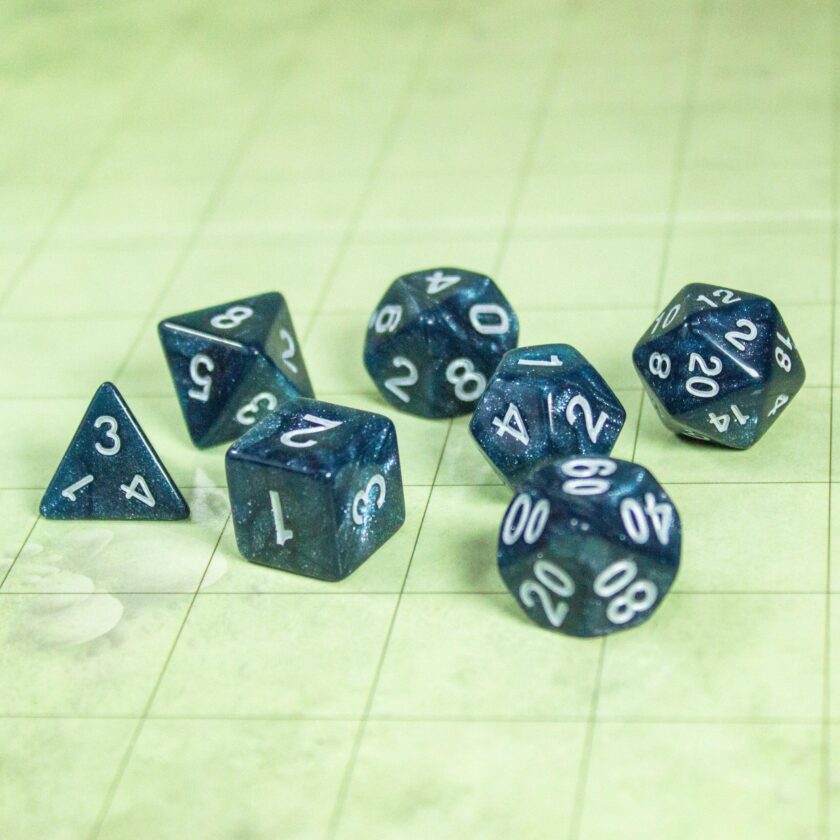 Blue Abyss Shimmer Dice - Image 4