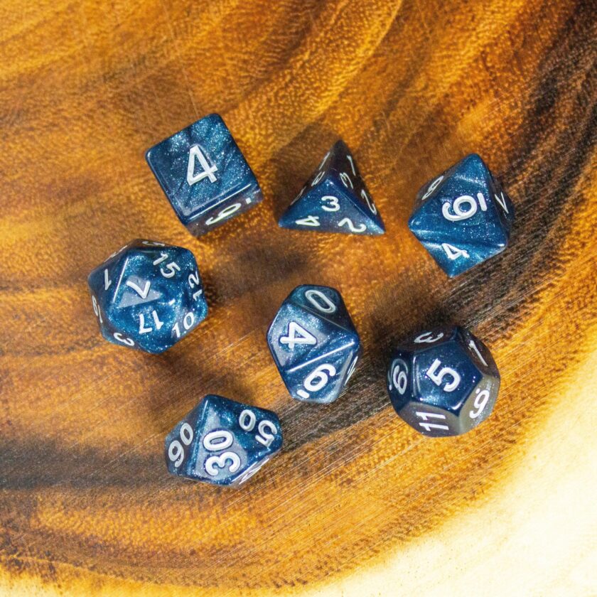 Blue Abyss Shimmer Dice - Image 3