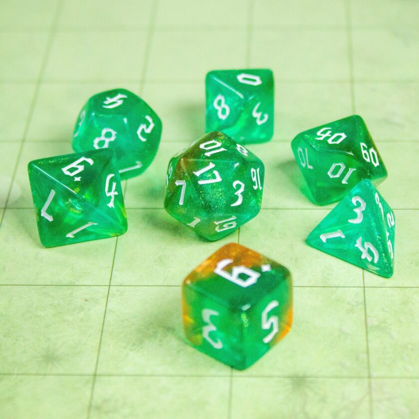 Forest Green Fog Dice - Image 2