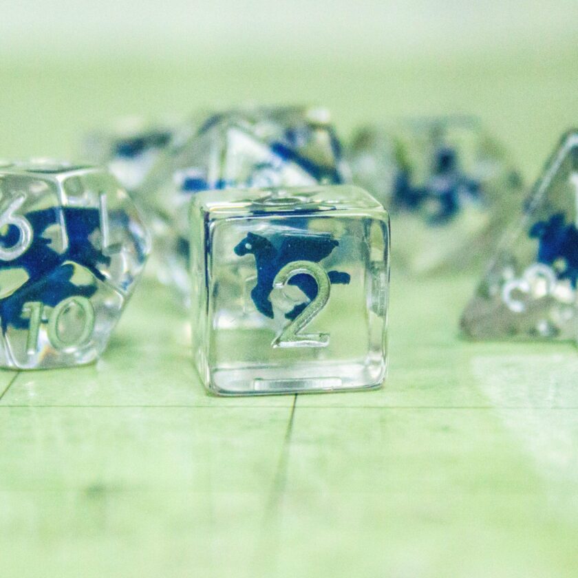 Pegasus Blue Dice Set