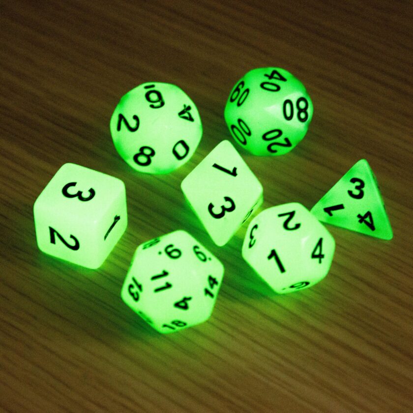 Mystery Glow In The Dark Dice