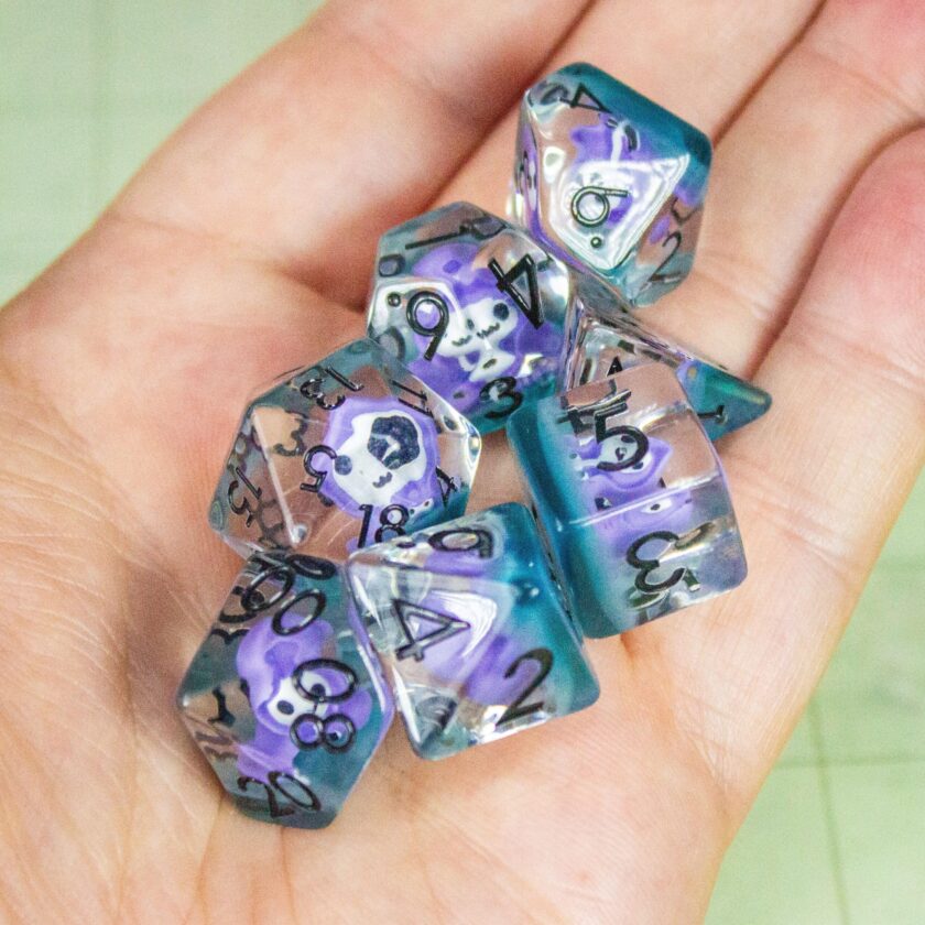 Purple Grim Reaper Dice Set - Image 7