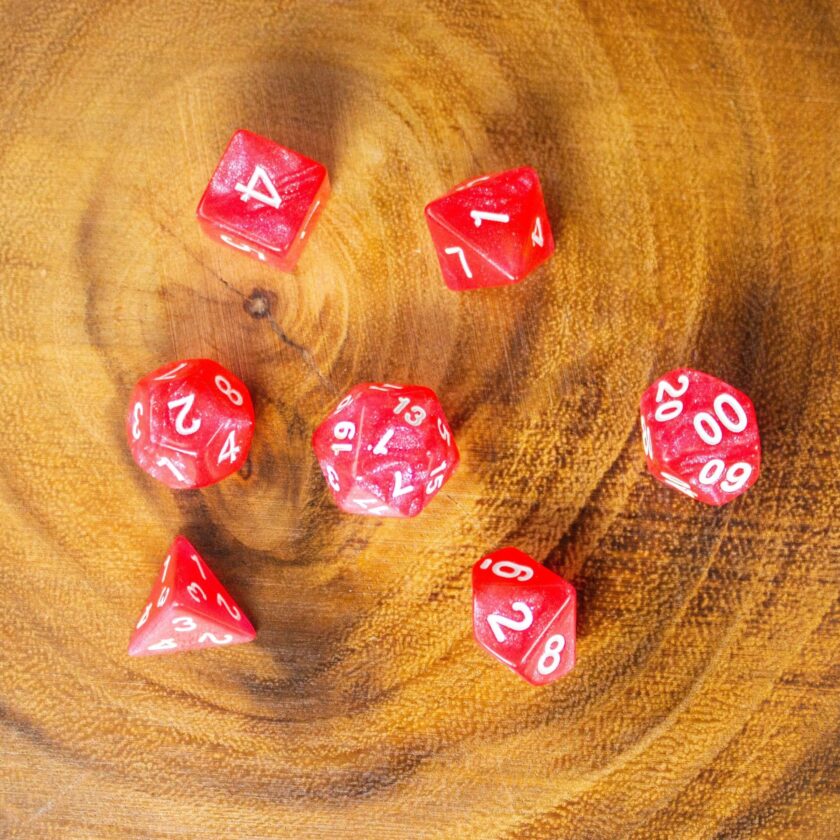 Pink Orchid Shimmer Dice - Image 2