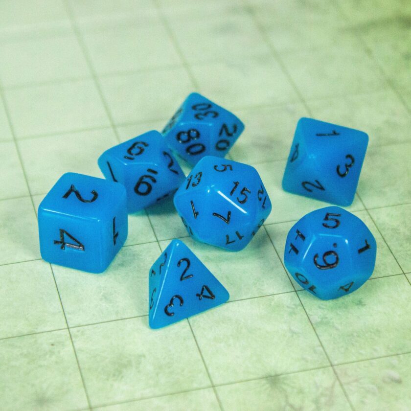 Blue Glow In The Dark Dice - Image 6