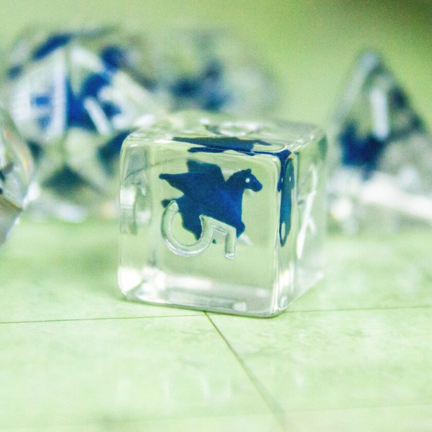 Pegasus Blue Dice Set - Image 2