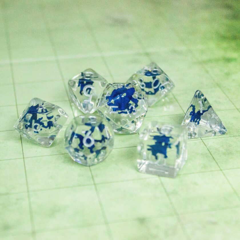 Pegasus Blue Dice Set - Image 6