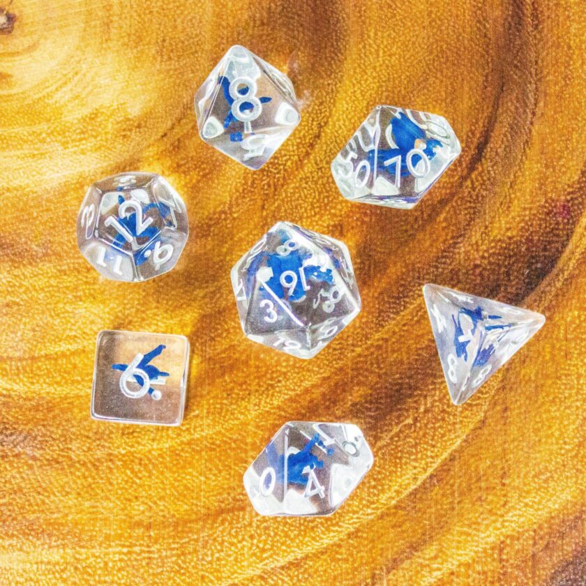 Pegasus Blue Dice Set - Image 4