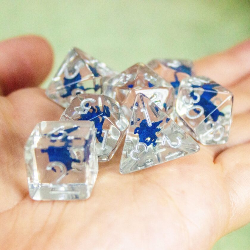 Pegasus Blue Dice Set - Image 9