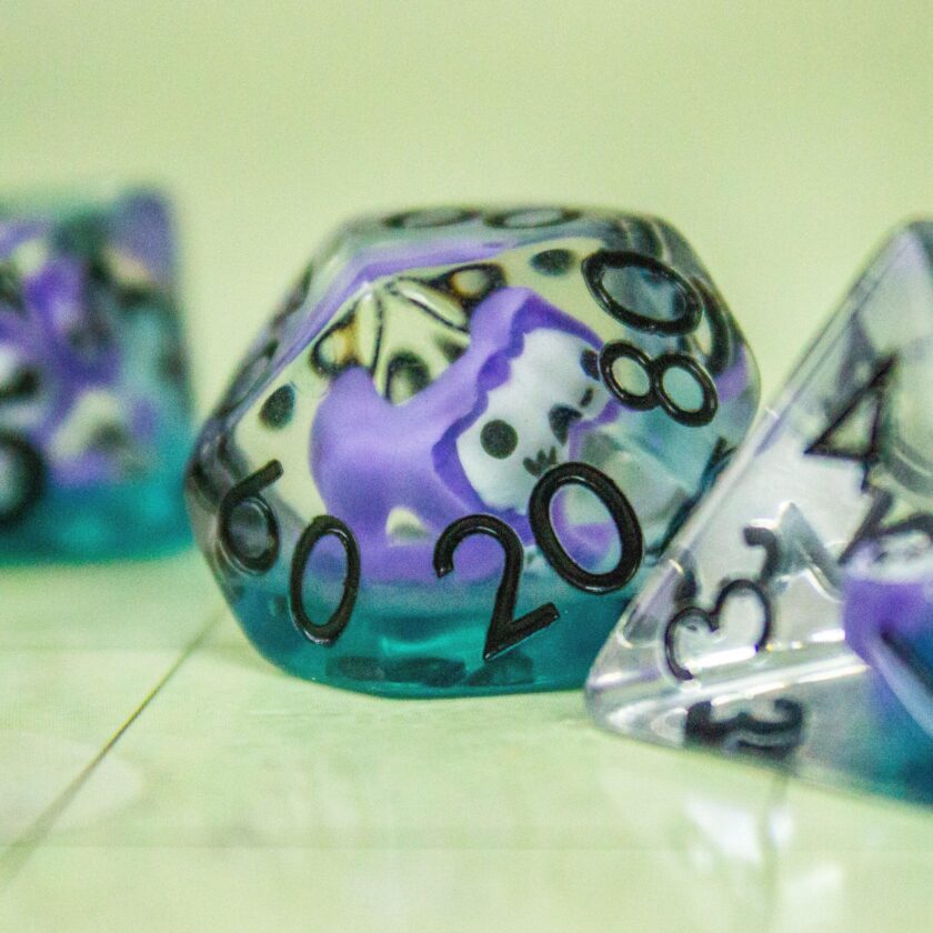 Purple Grim Reaper Dice Set - Image 3