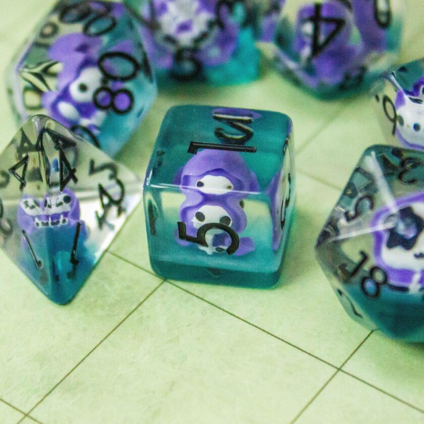 Purple Grim Reaper Dice Set - Image 6