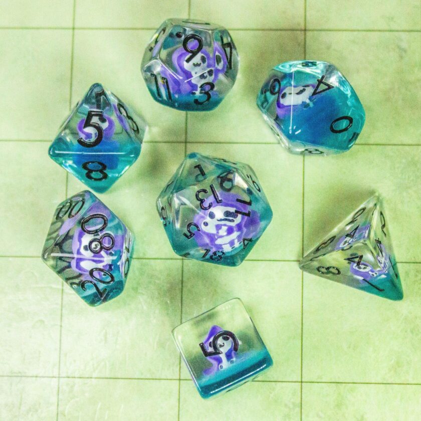 Purple Grim Reaper Dice Set - Image 4