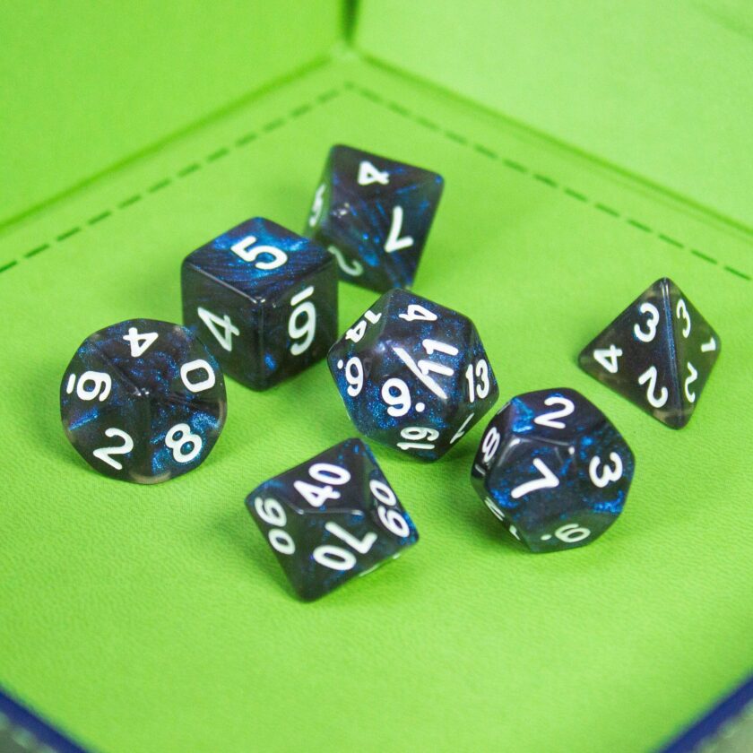 Blue Navy Shimmer Dice - Image 6