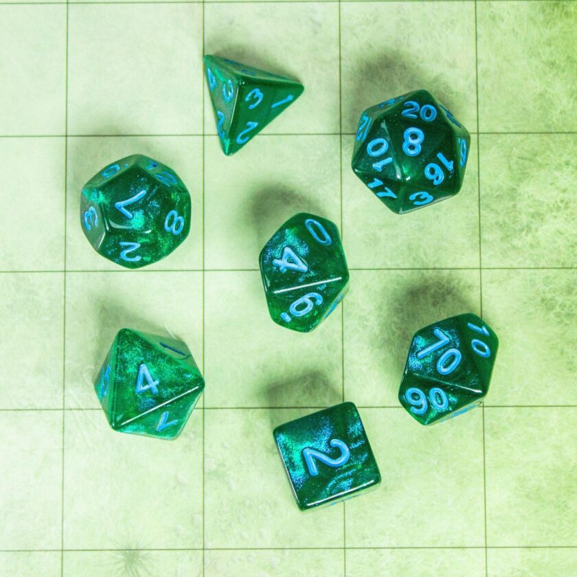 Moss Shimmer Dice Set - Image 2