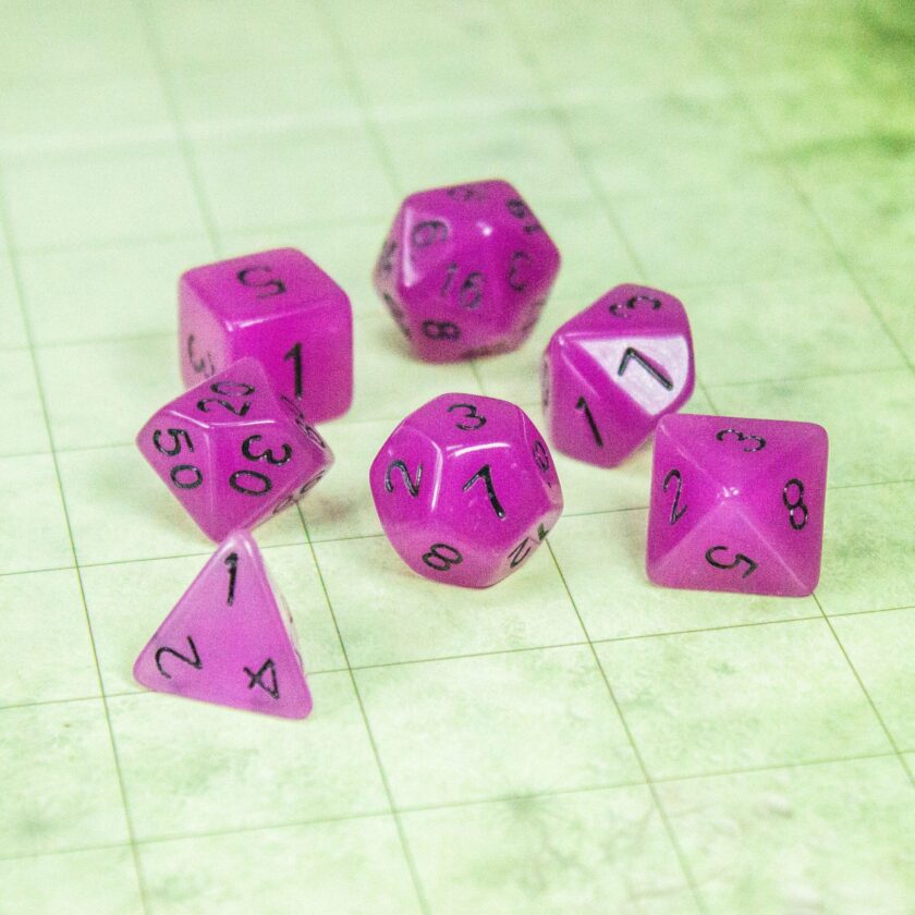 Purple Glow In The Dark Dice - Image 6