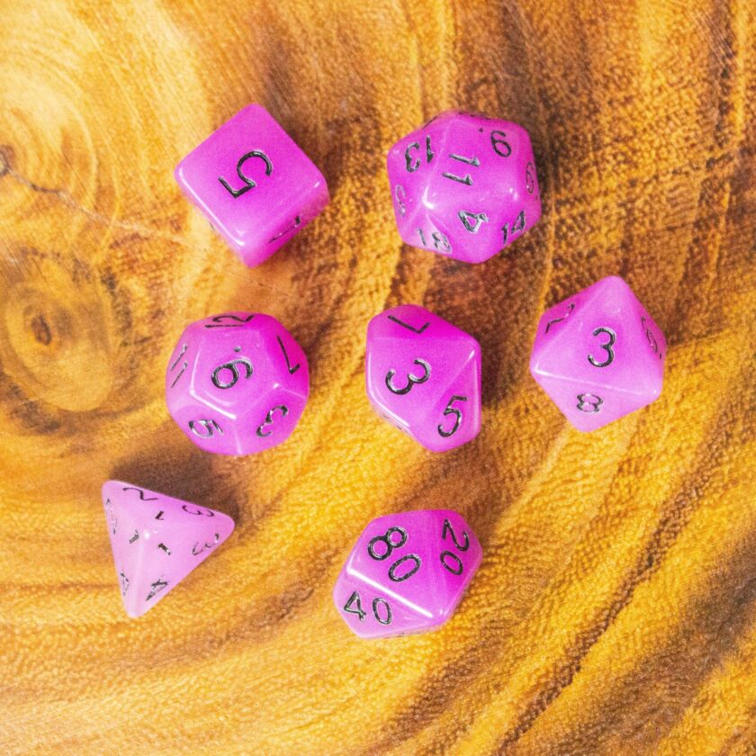 Purple Glow In The Dark Dice - Image 4