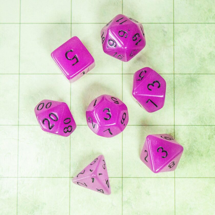 Purple Glow In The Dark Dice - Image 7