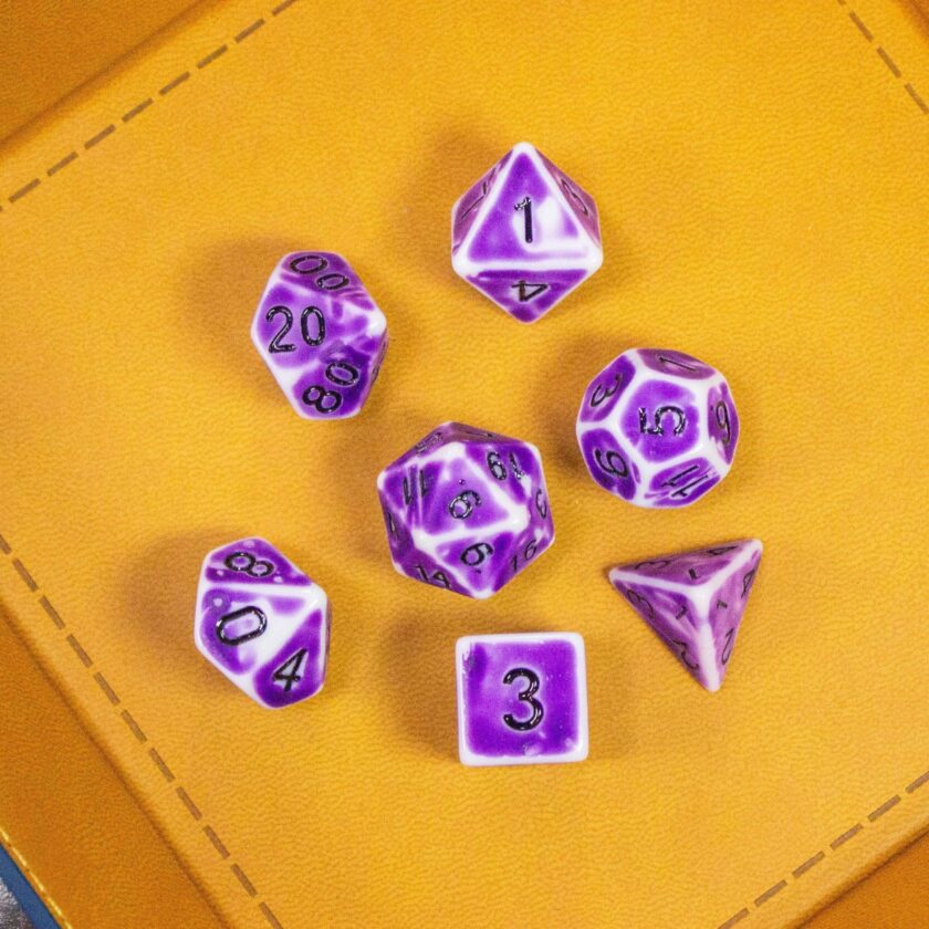 Archaic Light Purple Dice Set