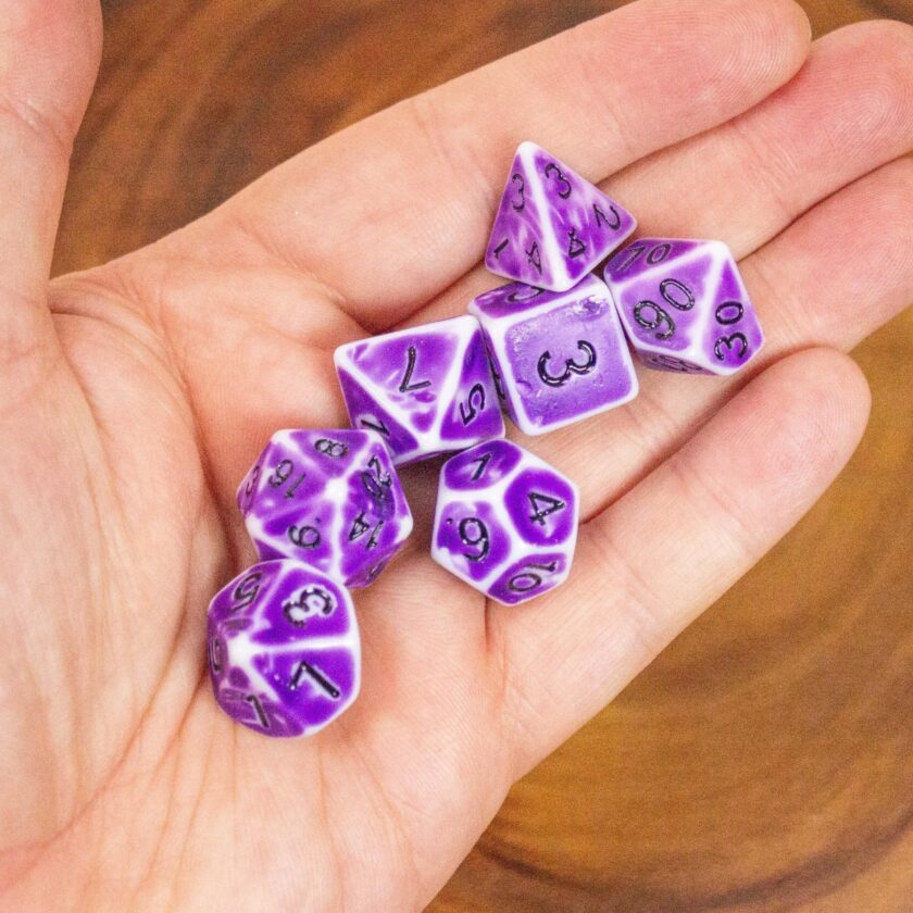 Archaic Light Purple Dice Set - Image 2