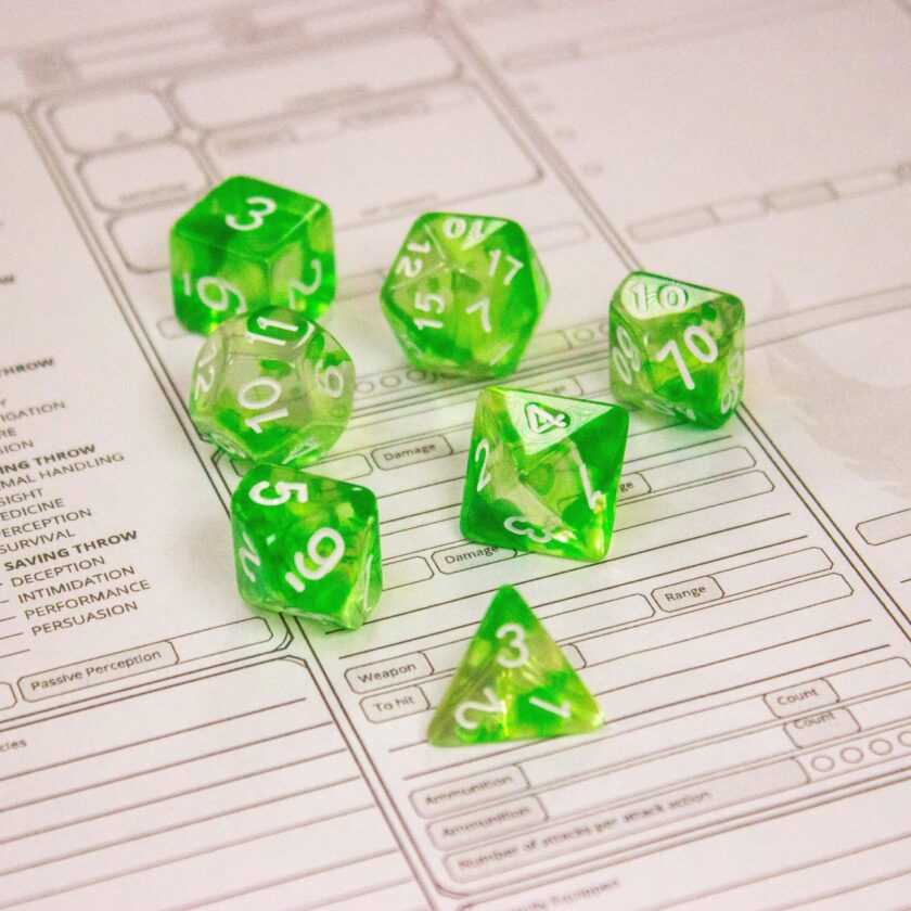 Green Swish Dice - Image 4